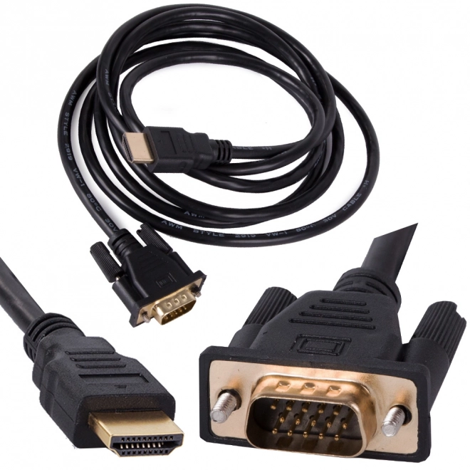 Kabel VGA na HDMI 2 metry s pozlacenými konektory