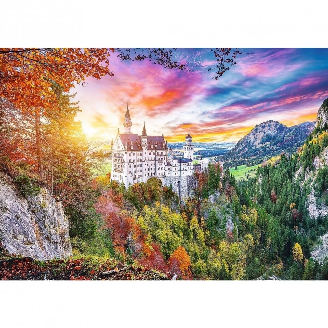 Puzzle 500 prvků Pohled na zámek Neuschwanstein Německo