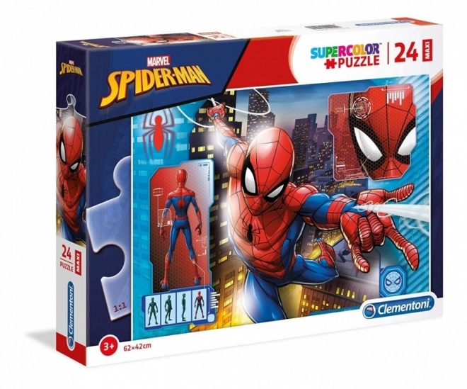 Puzzle 24 dílků Maxi Super Barvy - Spider-Man