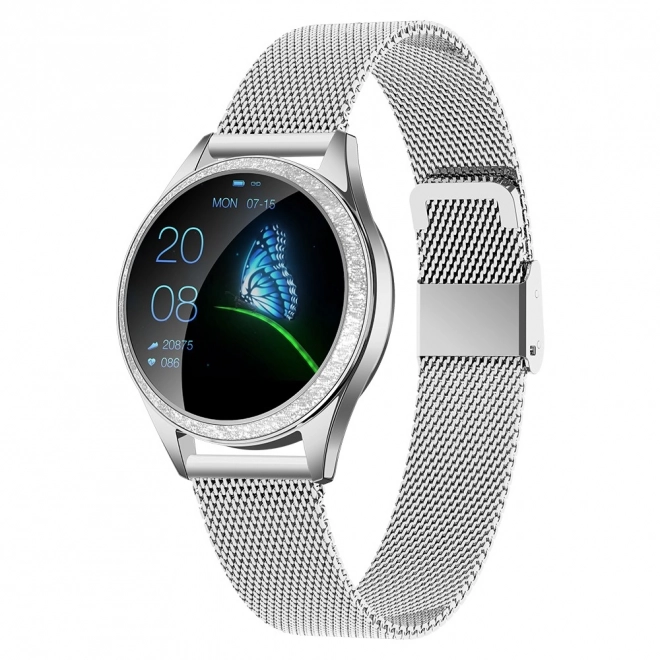 Oro Smartwatch Crystal Silver