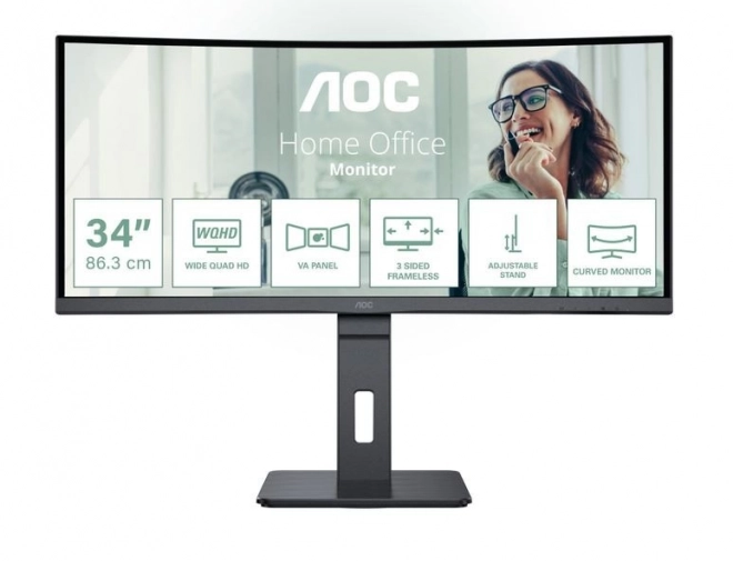 Monitor CU34P3CV 34" 100Hz zakřivený VA HDMI DP USB-C