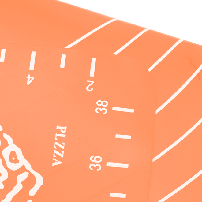 Silikonová podložka na pečivo, odstupňovaná - oranžová 40x30 cm