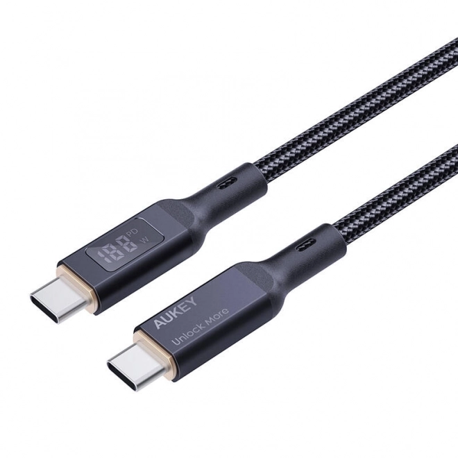 Kabel USB-C na USB-C Aukey CB-MCC101, 100W, 1m (černý)