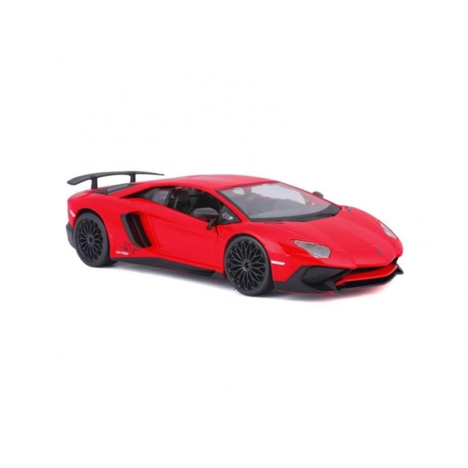 Kovový model Bburago Lamborghini Aventador červený 1:24