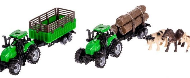 Farma s traktorem a zvířátky - 102 kusů