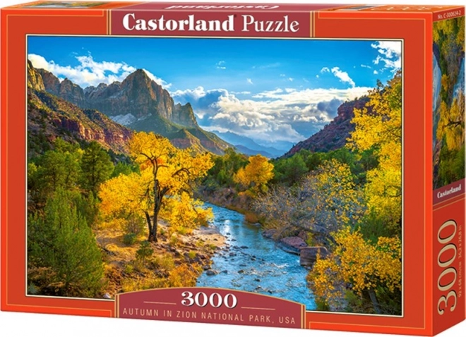 Puzzle 3000 prvků Horský podzim v národním parku Zion USA