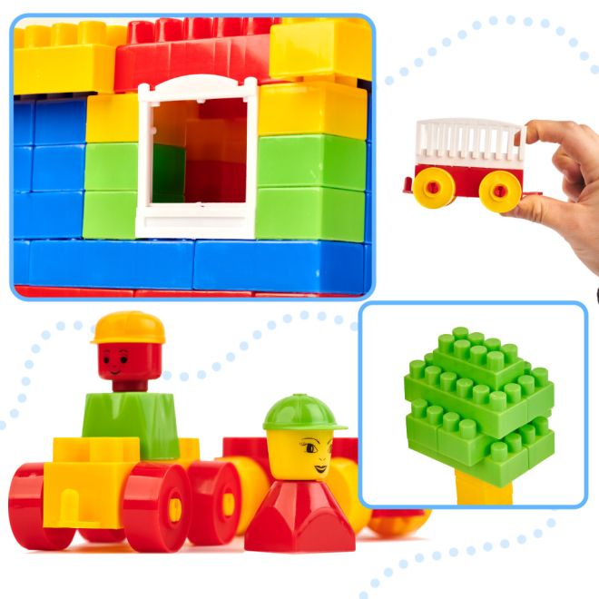 DIPLO 3D stavebnice pro děti stavební plast 219el.