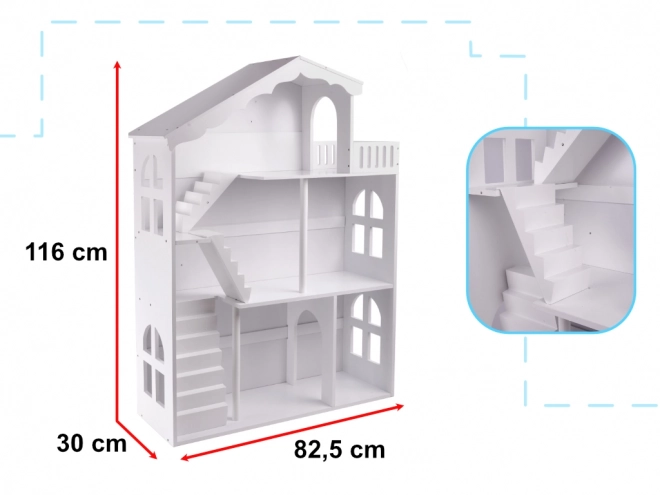 LULILO regál na hračky domeček knihovna 2v1 CALLA 116cm XXL