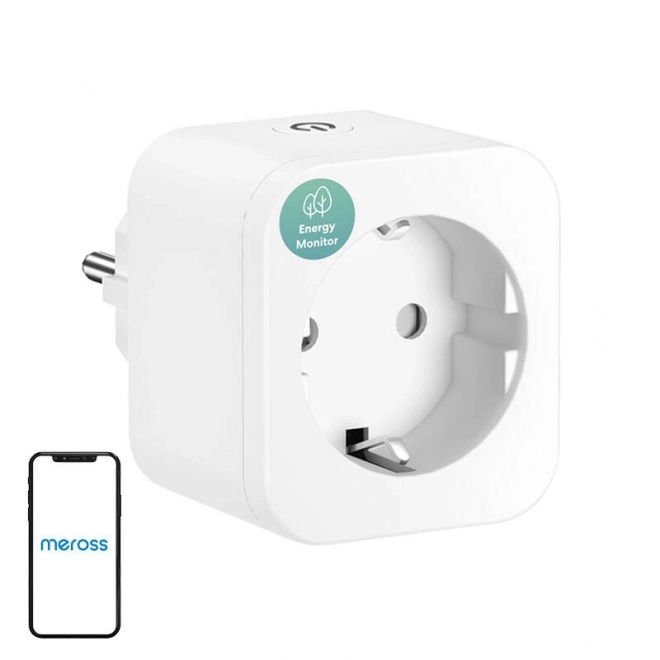 Chytrá zásuvka MEROSS MSS305-EU s monitorem spotřeby energie (bez sady HomeKit)