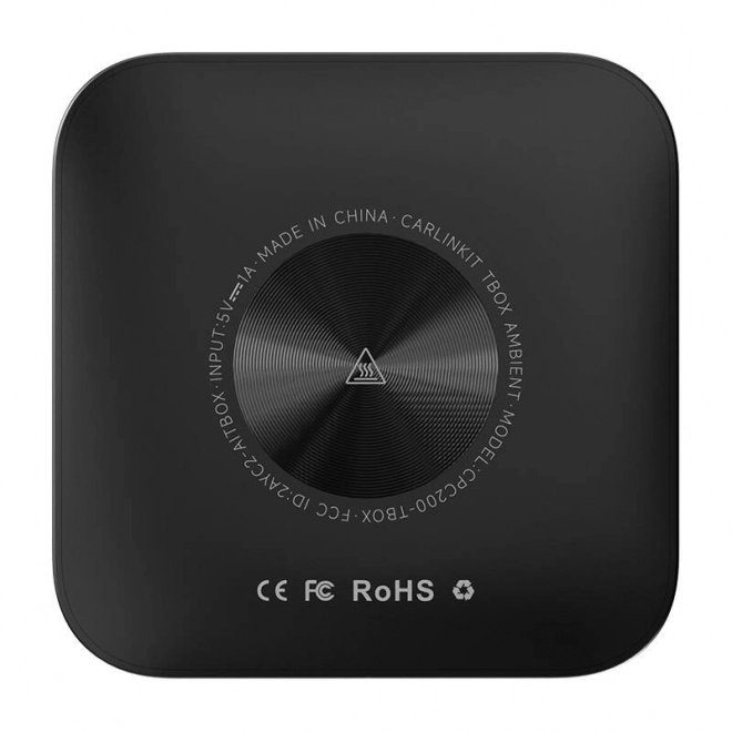 Carlinkit TBOX PLUS LED bezdrátový adaptér, 8G/128G, Apple Carplay/Android Auto (černý)