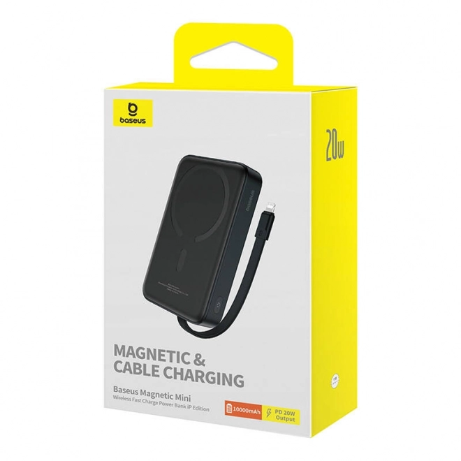 Powerbanka Baseus Magnetic Mini 10000mAh, Lightning 20W MagSafe (černá)