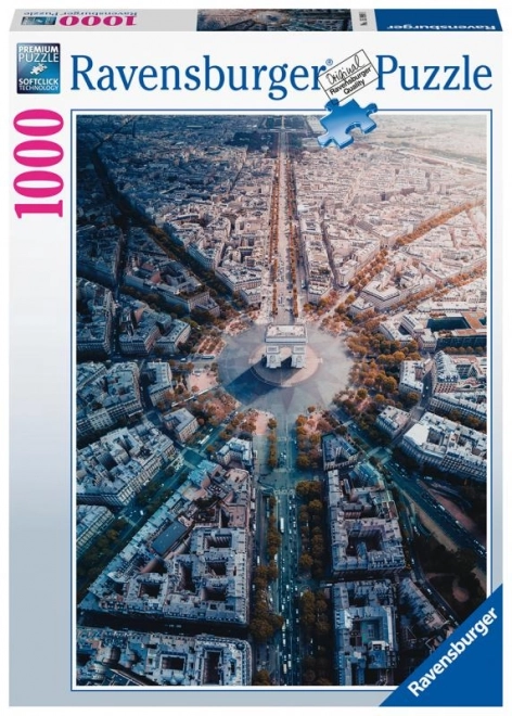 Ravensburger Puzzle Pohled na Paříž 1000 dílků