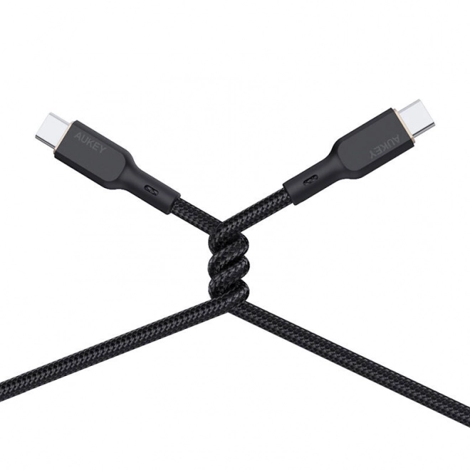 Kabel USB-C na USB-C Aukey CB-KCC102, 100W, 1,8 m (černý)