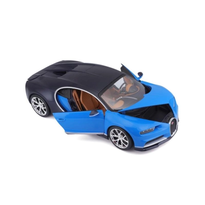 Bburago 1:18 Plus Bugatti Chiron modrá