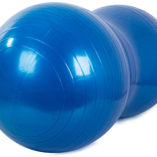 Gymnastický míč fitness arašídová fazole velká – Modrá