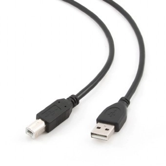 Kabel USB 2.0 AM-BM 1m/černý