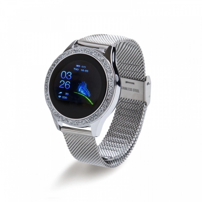 Oro Smartwatch Crystal Silver