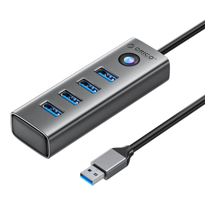 Orico USB rozbočovač 4x USB 3.0 šedý