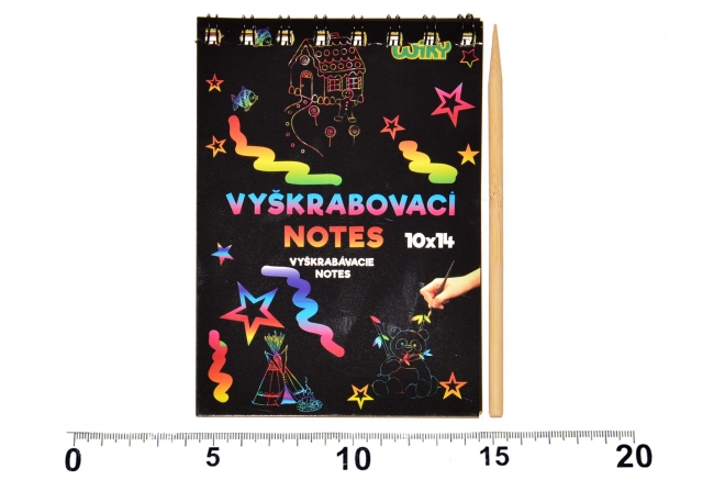 Vyškrabovací notes 14x10cm /12 listů