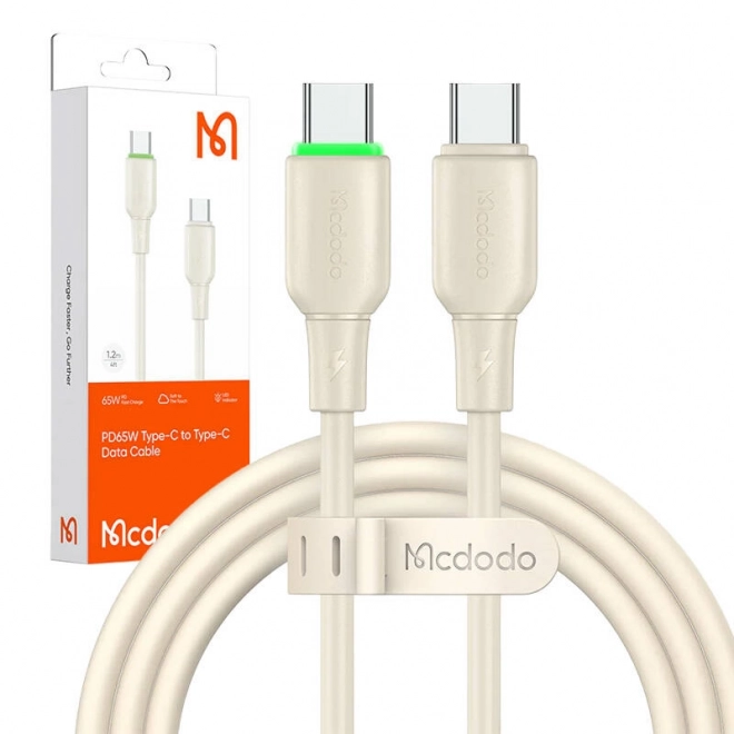 Kabel USB-C do USB-C Mcdodo CA-4770 65W 1,2m (béžový)