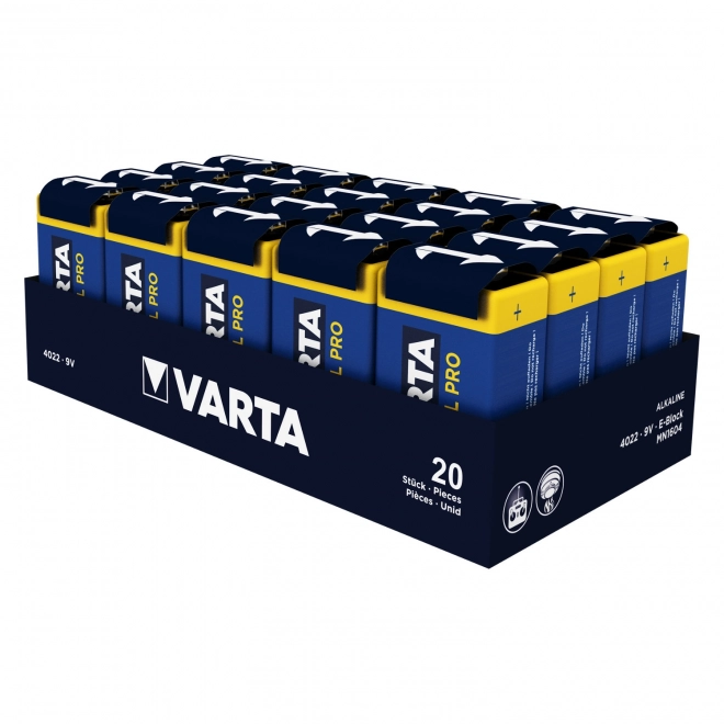 9V alkalická baterie Varta Industrial Pro 6LR61 - 1 kus