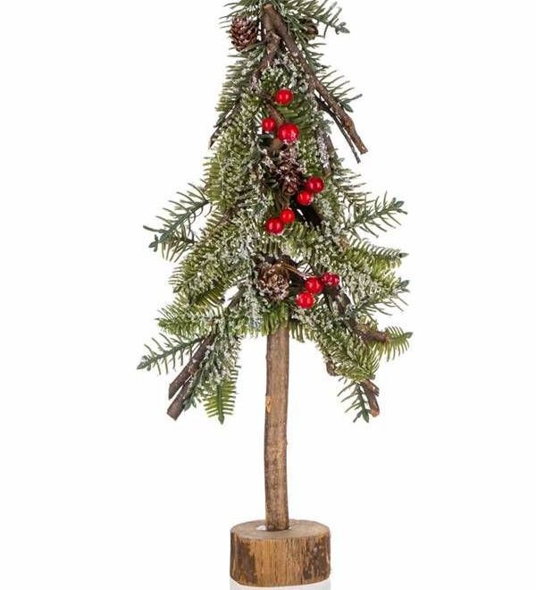 Vánoční stromek 40 cm, zelený a červený