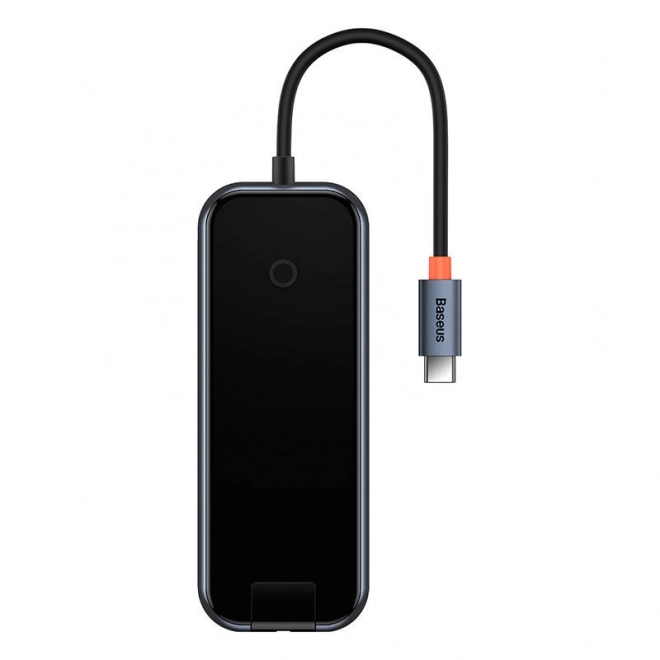 Rozbočovač 5v1 Baseus řady AcmeJoy USB-C na 2xUSB 3.0 + USB 2.0 + USB-C PD + RJ45 (tmavě šedý)