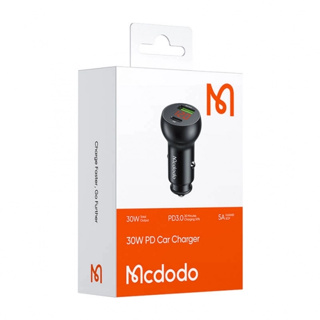 Nabíječka do auta Mcdodo USB-A + USB-C 30W