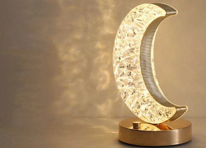 Stolní lampa Moon Crystal Led Rgb Usb