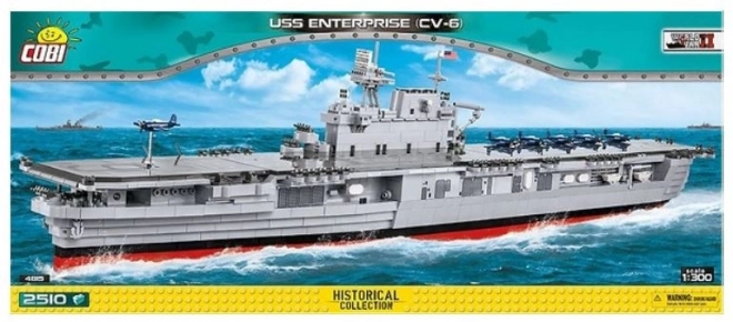 COBI 4815 II WW USS Enterprise CV-6, 1:300, 2510 k