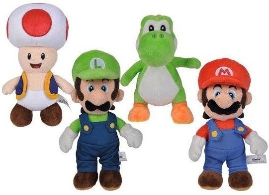 Super Mario plyšový maskot 4 typy