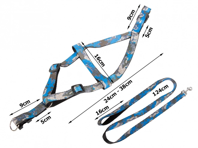 Vodítko s pohodlným postrojem pro psy a kočky