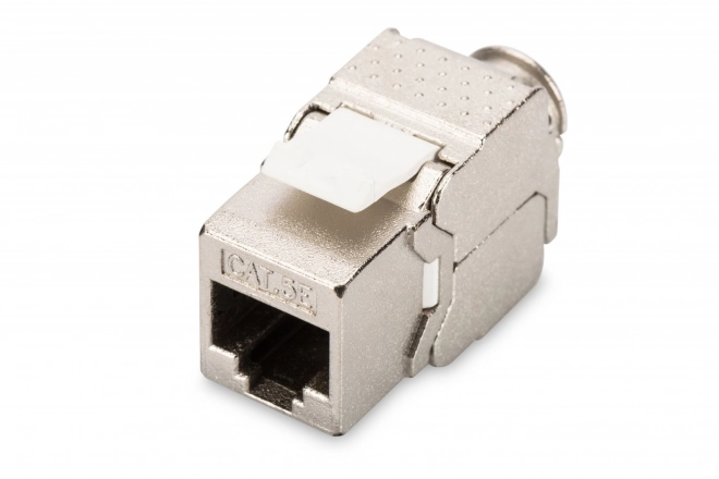 Keystone modul Cat. 5e, RJ45 (8P8C), STP, stíněný, bez nářadí, ocel, třída D