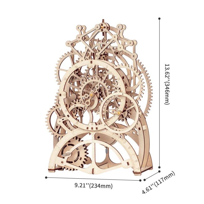Kyvadlové hodiny - 3D dřevěná stavebnice