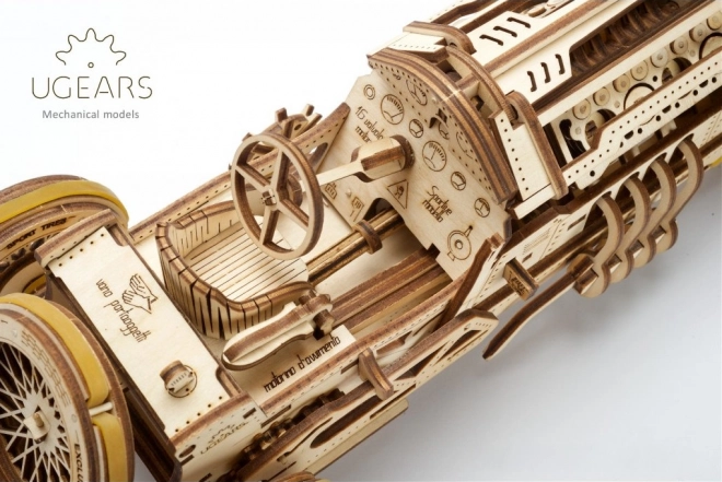 Ugears 3D puzzle - U9 Grand Prix auto 348 dílků