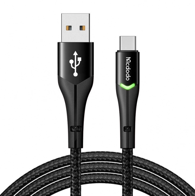 Kabel USB na USB-C Mcdodo Magnificence CA-7960 LED, 1m (černý)