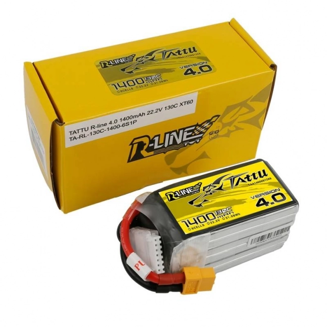 Tattu R-Line 4.0 1400mAh 22,2V 130C 6S1P XT60 baterie