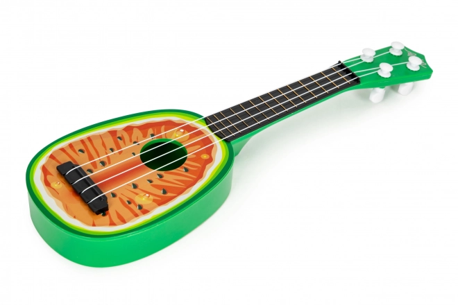 Ukulele kytara pro děti, čtyřstrunná, vodní meloun