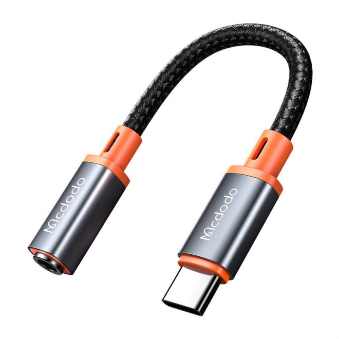 Adaptér USB-C na AUX mini jack 3,5 mm Mcdodo CA-7561, DAC, 0,11 m (černý)