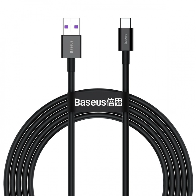 Kabel USB na USB-C řady Superior, 66W, 2m (černý)