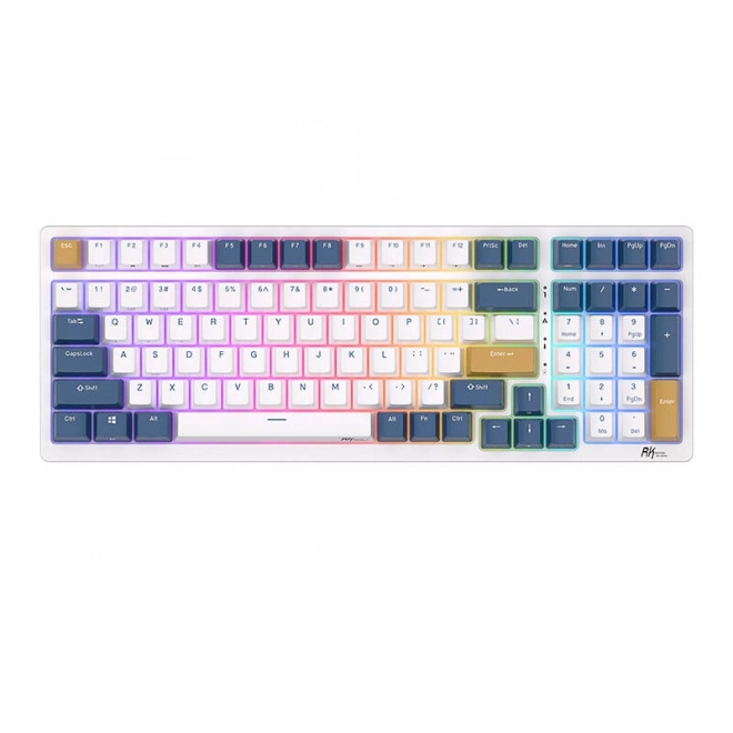 Mechanická klávesnice Royal Kludge RK98 RGB, červený spínač (modrý)