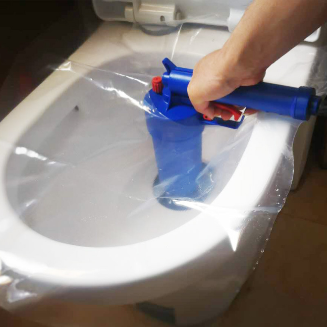 Čerpací pistole na čištění potrubí WC, umyvadlo, vana, umyvadlo