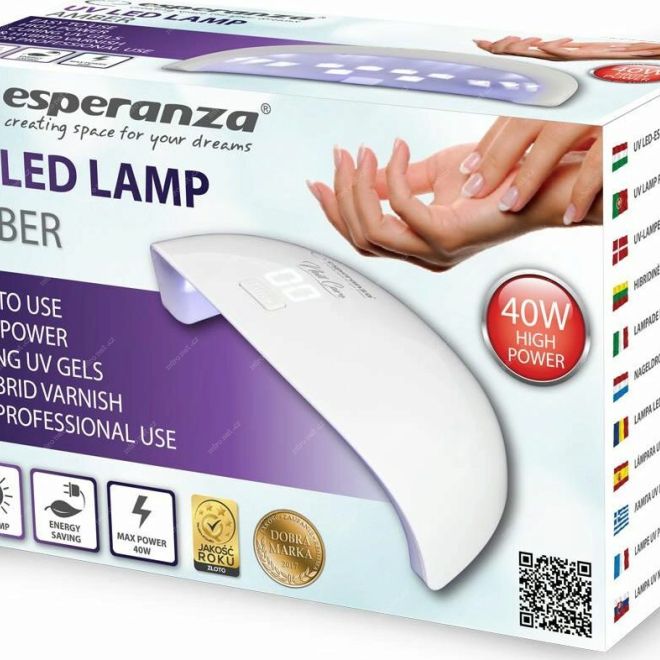 Esperanza AMBER UV lampa na nehty - 40 W