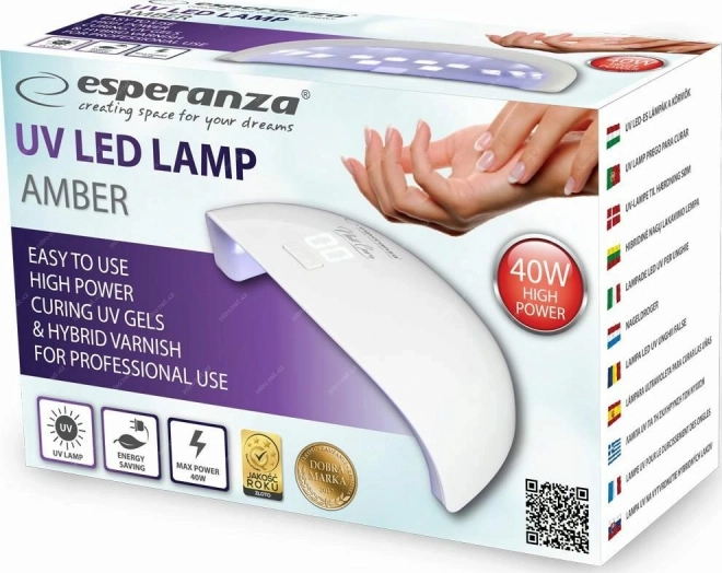 Esperanza AMBER UV lampa na nehty - 40 W