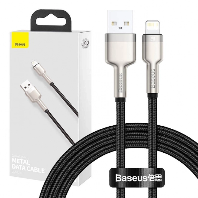 USB kabel pro Lightning Baseus Cafule, 2,4A, 1m (černý)