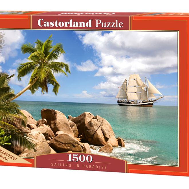 CASTORLAND Puzzle 1500 dílků Plachtění v ráji - Plachtění v ráji 68x47cm