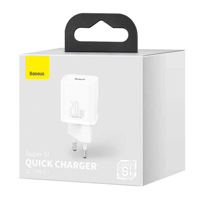 Baseus Super Si Quick Charger 1C 20W (bílá)