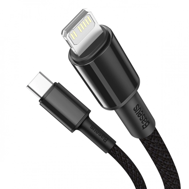 Baseus High Density Braided Cable Type-C to Lightning, PD, 20W, 2m (Black)