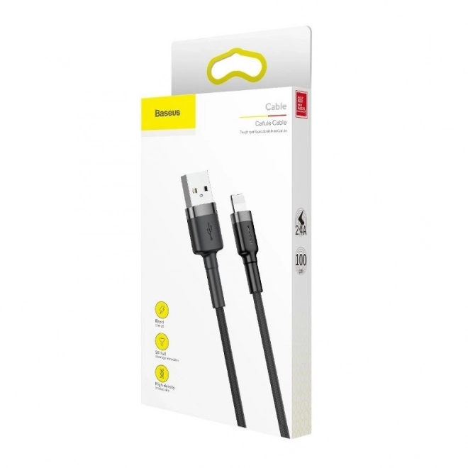 Baseus Cafule USB Lightning Cable 1,5A 2m (šedo-černý)