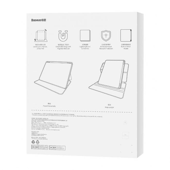 Baseus Minimalist Series IPad 10 10. 9" Magnetické ochranné pouzdro (fialové)